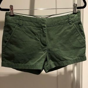 J Crew 3” Chino Short Hunter Green Fatigue Dark